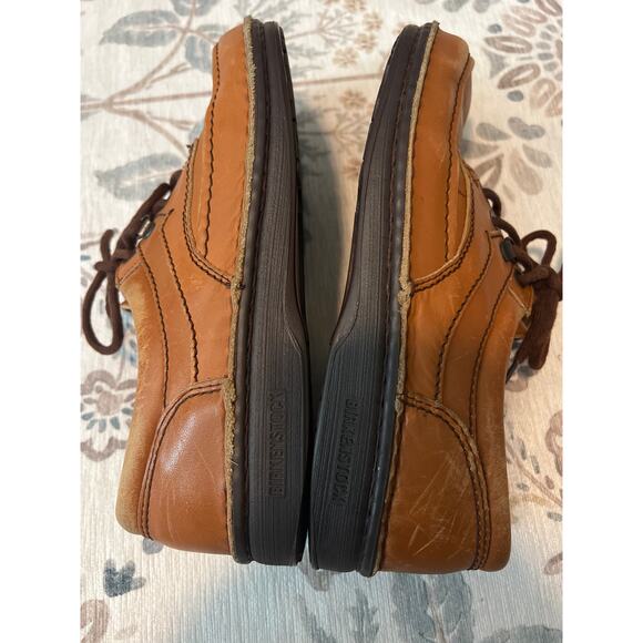 BIRKENSTOCK Mens/Womens Brown Leather Lace Up Oxford Shoes L 8 M 6 EU 39 - Picture 8 of 8